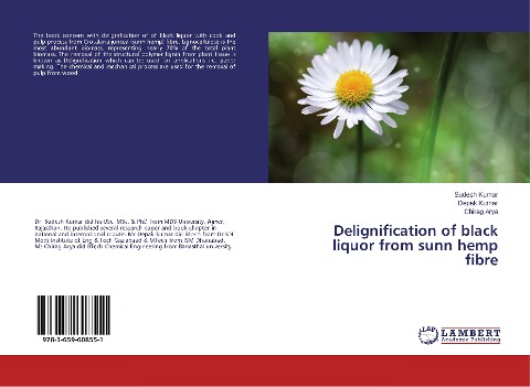 Delignification of black liquor from sunn hemp fibre