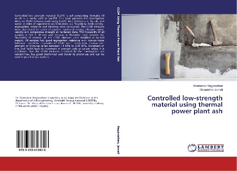 Controlled low-strength material using thermal power plant ash