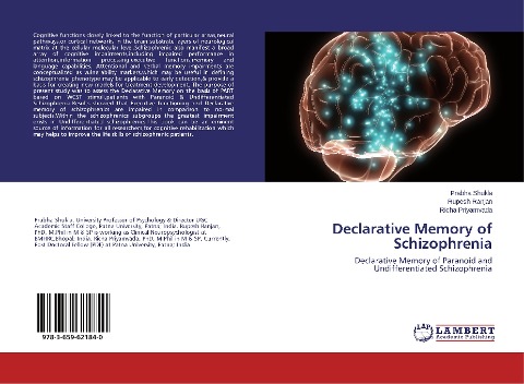 Declarative Memory of Schizophrenia: Declarative Memory of Paranoid and Undifferentiated Schizophrenia