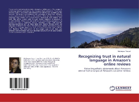 Recognizing trust in natural language in Amazons online reviews: Extracting ethotic statements about Amazons service from a corpus of Amazons customer reviews