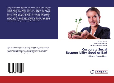 Corporate Social Responsibility Good or Bad: Evidences from Pakistan