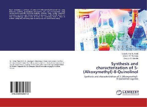 Synthesis and characterization of 5-(Alkoxymethyl)-8-Quinolinol: Synthesis and characterization of 5-(Alkoxymethyl)-8-Quinolinol Ligands