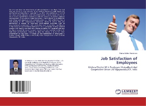 Job Satisfaction of Employees: Krishna District Milk Producers Mutually-Aided Cooperative Union Ltd Vijayawada,A.P, India