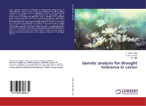 Genetic analysis for drought tolerance in castor