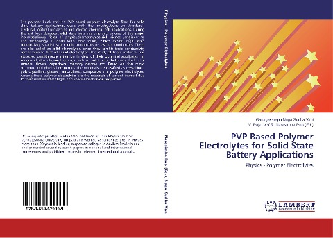 PVP Based Polymer Electrolytes for Solid State Battery Applications: Physics - Polymer Electrolytes