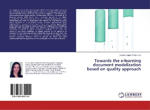 Towards the e-learning document modelization based on quality approach