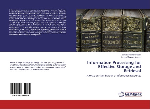 Information Processing for Effective Storage and Retrieval: A Focus on Classification of Information Resources