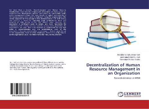 Decentralization of Human Resource Management in an Organization: Decentralization in HRM