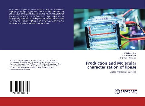 Production and Molecular characterization of lipase: Lipase Molecular Bacteria