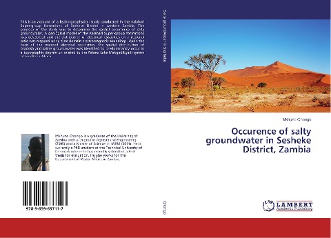 Occurence of salty groundwater in Sesheke District, Zambia