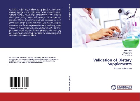 Validation of Dietary Supplements: Process Validation