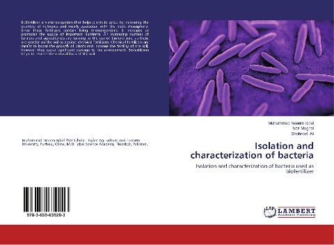 Isolation and characterization of bacteria: Isolation and characterization of bacteria used as biofertilizer