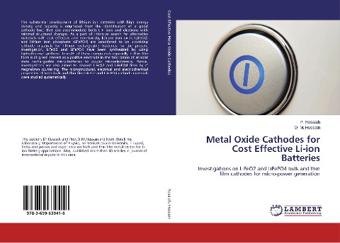 Metal Oxide Cathodes for Cost Effective Li-ion Batteries: Investigations on LiFeO2 and LiFePO4 bulk and thin film cathodes for micro-power generation