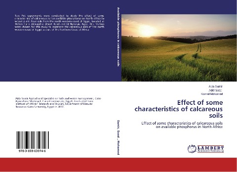 Effect of some characteristics of calcareous soils: Effect of some characteristics of calcareous soils on available phosphorus in North Africa