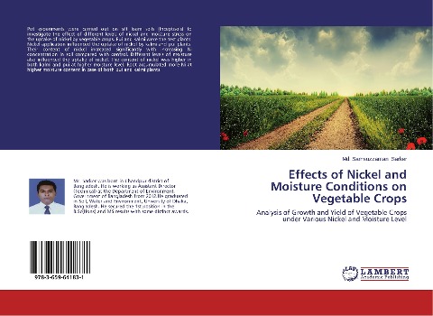 Effects of Nickel and Moisture Conditions on Vegetable Crops: Analysis of Growth and Yield of Vegetable Crops under Various Nickel and Moisture Level