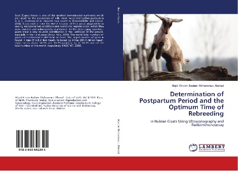 Determination of Postpartum Period and the Optimum Time of Rebreeding: in Nubian Goats Using Ultrasonography and Radioimmunoassay