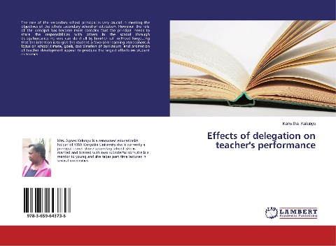 Effects of delegation on teachers performance