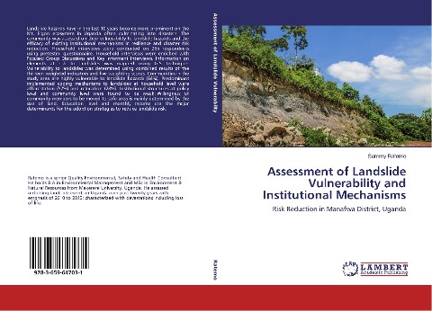 Assessment of Landslide Vulnerability and Institutional Mechanisms: Risk Reduction in Manafwa District, Uganda