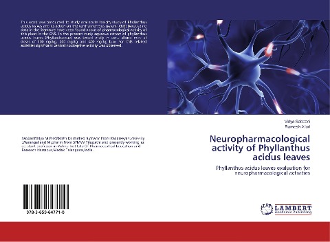 Neuropharmacological activity of Phyllanthus acidus leaves: Phyllanthus acidus leaves evaluation for neuropharmacological activities