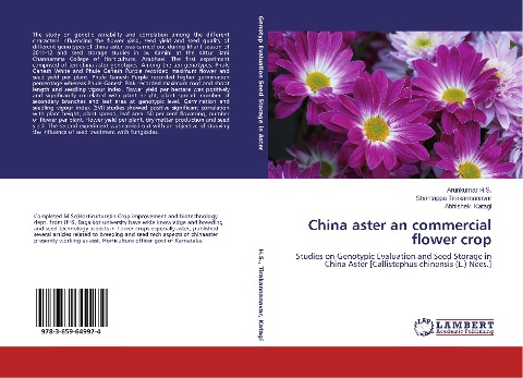 China aster an commercial flower crop: Studies on Genotypic Evaluation and Seed Storage in China Aster [Callistephus chinensis (L.) Nees.]