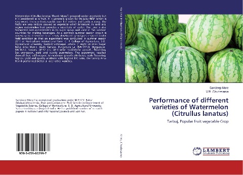 Performance of different varieties of Watermelon (Citrullus lanatus): Tarbuj, Popular fruit vegetable Crop