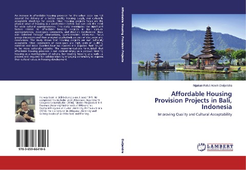 Affordable Housing Provision Projects in Bali, Indonesia: Improving Quality and Cultural Acceptability