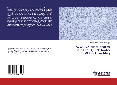 AVQUICK Meta Search Engine for Quick Audio Video Searching