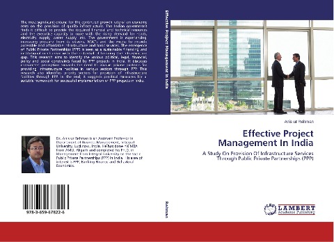 Effective Project Management In India: A Study On Provision Of Infrastructure Services Through Public Private Partnerships (PPP)