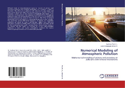 Numerical Modeling of Atmospheric Pollution: Mathematical modeling of primary and secondary air pollutants with removal mechanisms