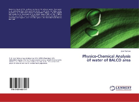 Physico-Chemical Analysis of water of BALCO area