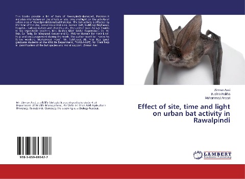 Effect of site, time and light on urban bat activity in Rawalpindi