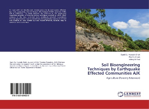 Soil Bioengineering Techniques by Earthquake Effected Communities AJK: Agriculture (Forestry Extension)