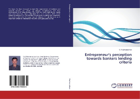 Entrepreneurs perception towards bankers lending criteria