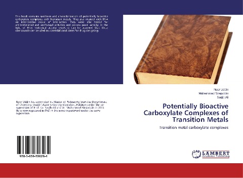 Potentially Bioactive Carboxylate Complexes of Transition Metals: Transition metal carboxylate complexes
