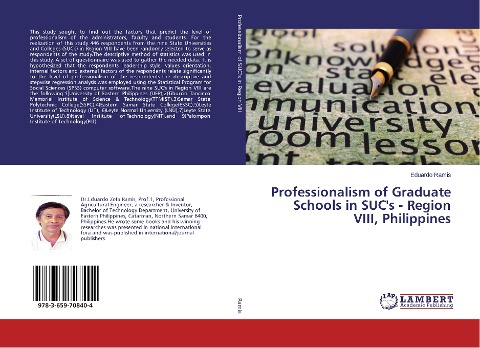 Professionalism of Graduate Schools in SUC's - Region VIII, Philippines