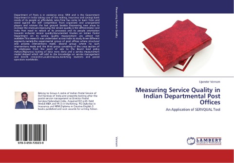 Measuring Service Quality in Indian Departmental Post Offices: An Application of SERVQUAL Tool