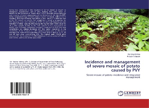 Incidence and management of severe mosaic of potato caused by PVY: Severe mosaic of potato- incidence and integrated management