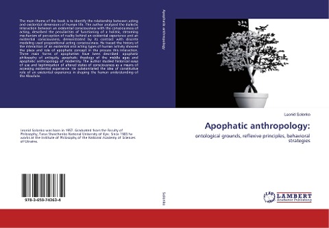 Apophatic anthropology:: ontological grounds, reflexive principles, behavioral strategies