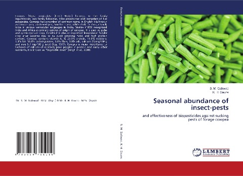 Seasonal abundance of insect-pests: and effectiveness of biopesticides against sucking pests of forage cowpea