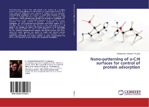 Nano-patterning of a-C:H surfaces for control of protein adsorption