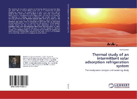 Thermal study of an intermittent solar adsorption refrigeration system: Thermodynamic analysis and modeling study