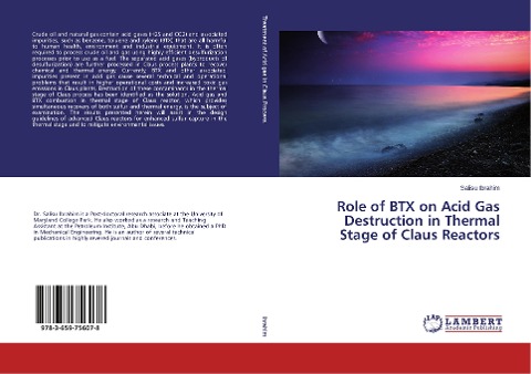Role of BTX on Acid Gas Destruction in Thermal Stage of Claus Reactors