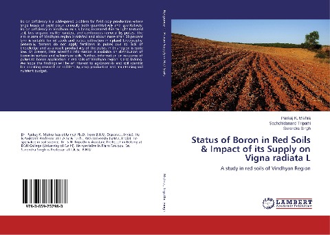 Status of Boron in Red Soils & Impact of its Supply on Vigna radiata L: A study in red soils of Vindhyan Region