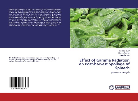 Effect of Gamma Radiation on Post-harvest Spoilage of Spinach: proximate analysis