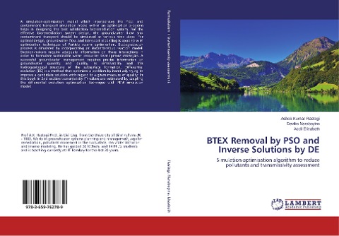 BTEX Removal by PSO and Inverse Solutions by DE: Simulation optimisation algorithm to reduce pollutants and transmissivity assessment
