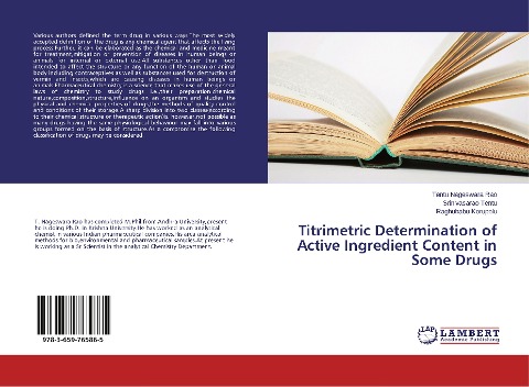 Titrimetric Determination of Active Ingredient Content in Some Drugs