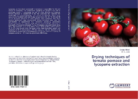 Drying techniques of tomato pomace and lycopene extraction