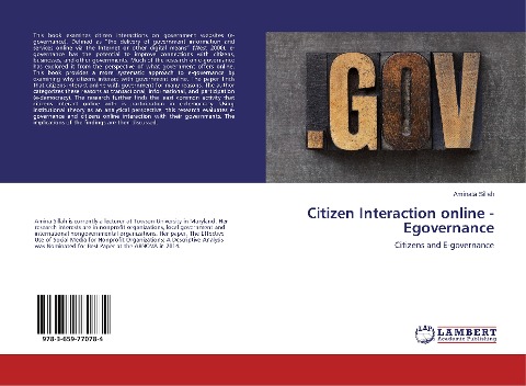 Citizen Interaction online - Egovernance: Citizens and E-governance