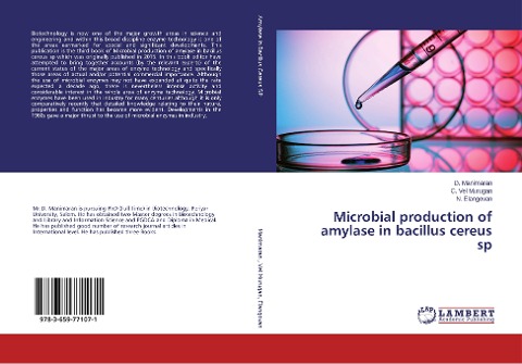 Microbial production of amylase in bacillus cereus sp