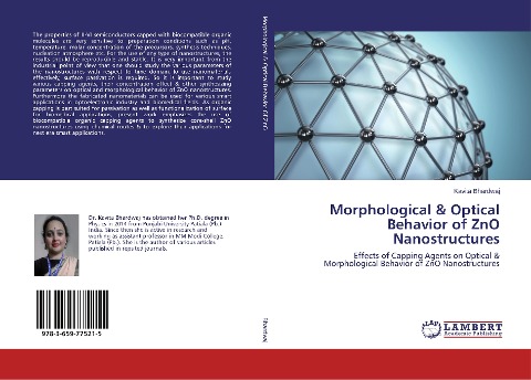 Morphological & Optical Behavior of ZnO Nanostructures: Effects of Capping Agents on Optical & Morphological Behavior of ZnO Nanostructures